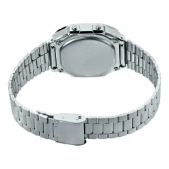 CASIO COLLECTION Montre Bleu cadran gris bracelet acier argenté Sale