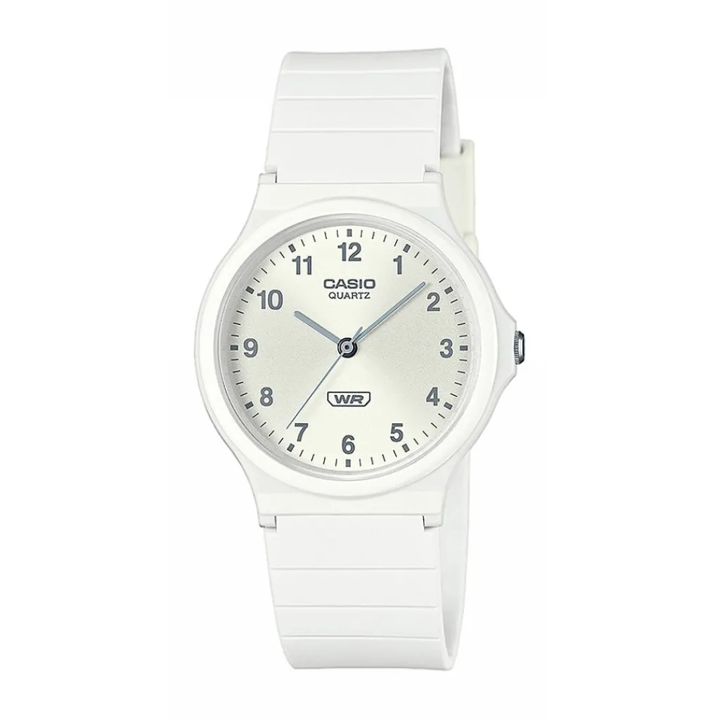 CASIO COLLECTION Montre Casio Timeless Collection Blanc cadran blanc fond blanc bracelet résine blanc Sale