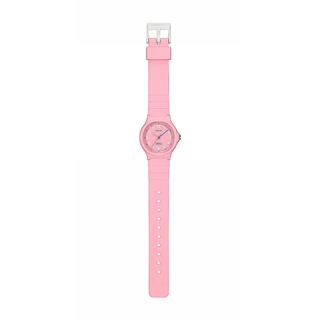 CASIO COLLECTION Montre Casio Timeless Collection Rose cadran rose fond rose bracelet résine rose Sale