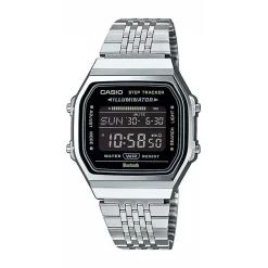 CASIO COLLECTION Montre Casio Vintage Collection cadran argenté bracelet acier argenté Sale