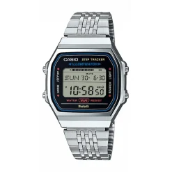 CASIO COLLECTION Montre Casio Vintage Collection cadran argenté bracelet acier argenté Outlet