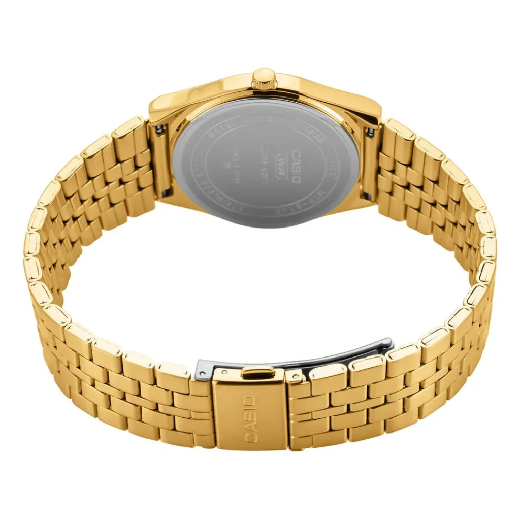 CASIO COLLECTION Montre Doré cadran jaune fond doré bracelet acier doré