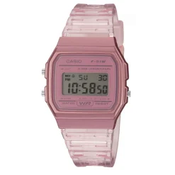 CASIO COLLECTION Montre Vintage Edgy Rose cadran rose bracelet résine rose Hot