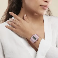 CASIO COLLECTION Montre Vintage Edgy Rose cadran rose bracelet résine rose Hot