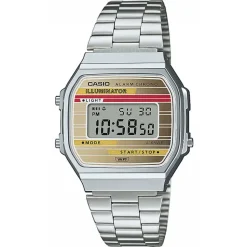 CASIO COLLECTION Montre Vintage Iconic cadran argenté bracelet acier argenté Sale