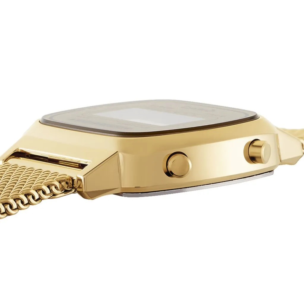 CASIO COLLECTION Montre Vintage 2 Tons cadran doré fond doré bracelet acier doré Outlet