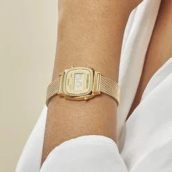 CASIO COLLECTION Montre Vintage 2 Tons cadran doré fond doré bracelet acier doré Outlet