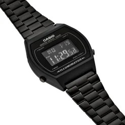 CASIO COLLECTION Montre Vintage Noir cadran noir fond noir bracelet acier noir Hot