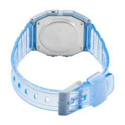 CASIO COLLECTION Montre Vintage Edgy Bleu cadran bleu bracelet résine bleue Outlet