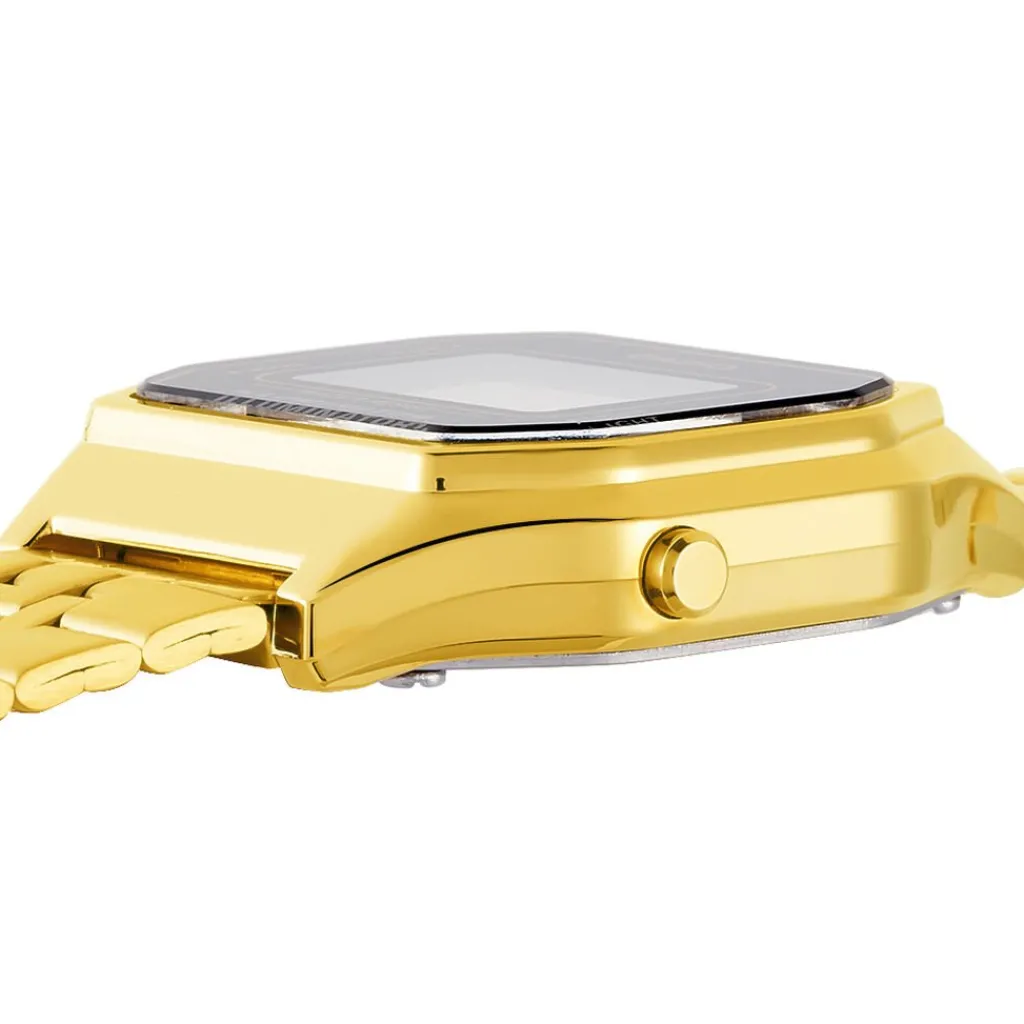 CASIO COLLECTION Montre Vintage Champagne cadran doré fond champagne bracelet acier doré Online