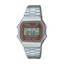 CASIO COLLECTION Montre Vintage cadran argenté bracelet acier argenté Online