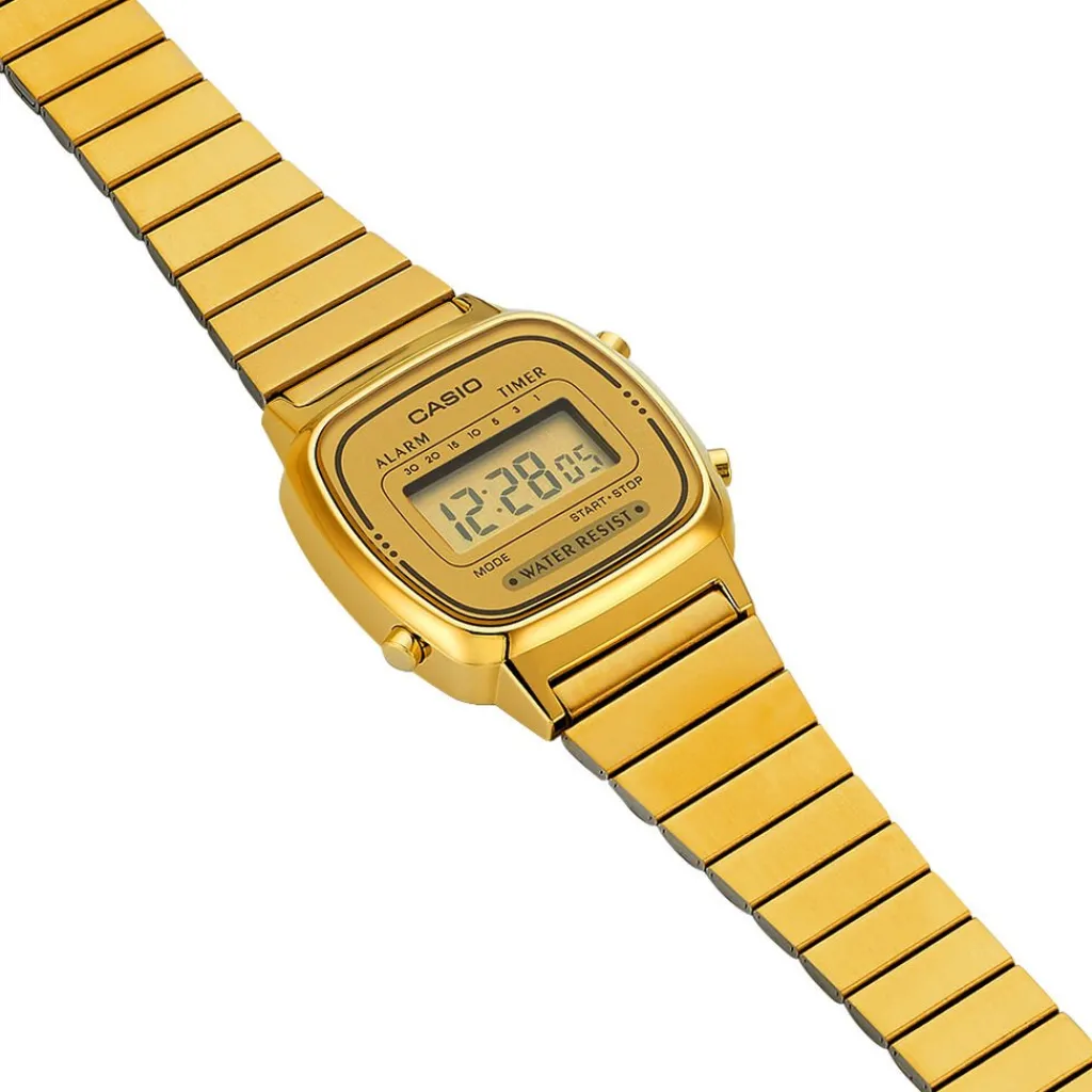 CASIO COLLECTION Montre Vintage Champagne cadran doré bracelet acier doré Hot