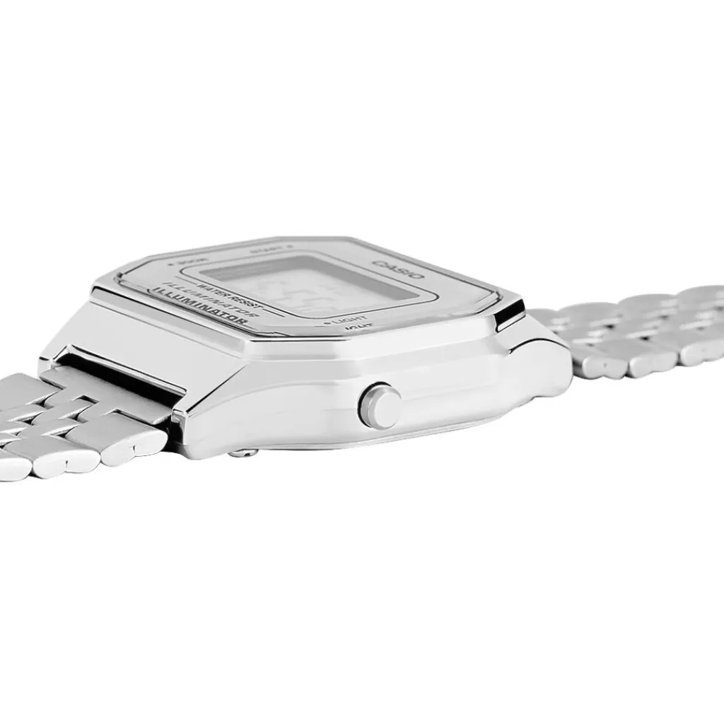 CASIO COLLECTION Montre Vintage Argent cadran argenté fond argenté bracelet acier argenté Hot