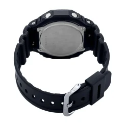 CASIO G-SHOCK Montre Argenté cadran noir fond argenté bracelet résine noir Outlet