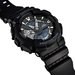 CASIO G-SHOCK Montre Black & White Noir cadran noir fond noir bracelet résine noire Sale