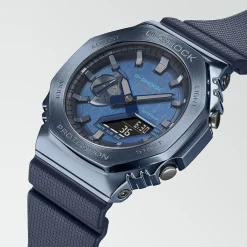 CASIO G-SHOCK Montre Bleu cadran bleu bracelet résine bleue Discount