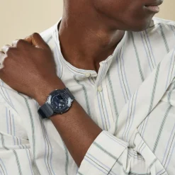 CASIO G-SHOCK Montre Bleu cadran bleu bracelet résine bleue Discount