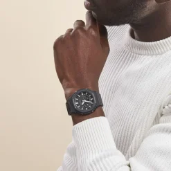 CASIO G-SHOCK Montre Classic Noir cadran noir fond noir bracelet résine noire Sale