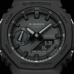 CASIO G-SHOCK Montre Classic Noir cadran noir fond noir bracelet résine noire Discount