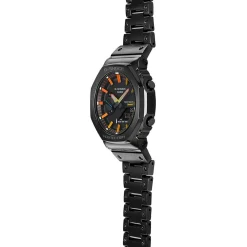 CASIO G-SHOCK Montre Classic Noir cadran noir fond noir bracelet acier noir