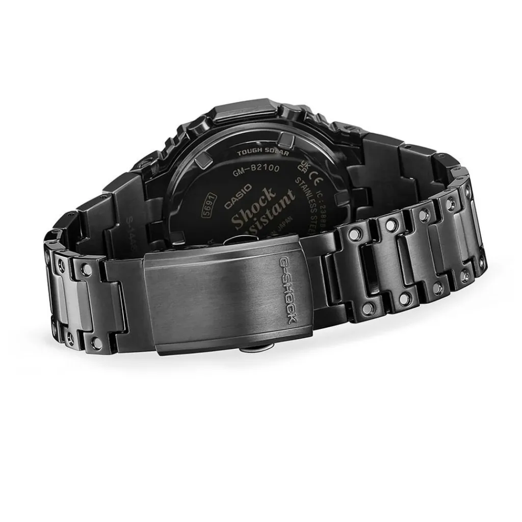 CASIO G-SHOCK Montre Classic Noir cadran noir fond noir bracelet acier noir