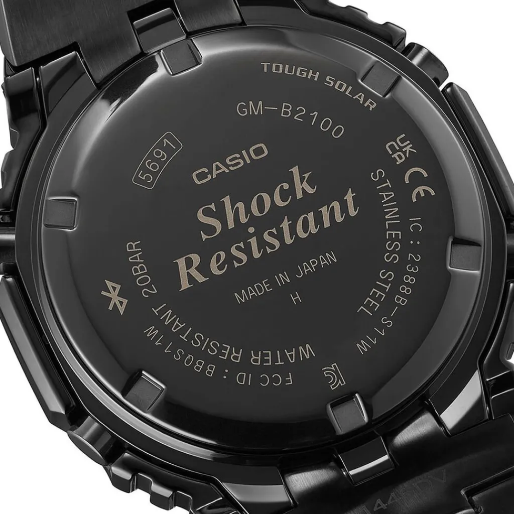 CASIO G-SHOCK Montre Classic Noir cadran noir fond noir bracelet acier noir