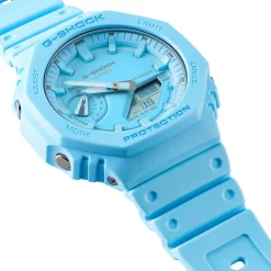CASIO G-SHOCK Montre Classic Bleu cadran bleu fond bleu bracelet résine bleu