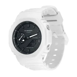 CASIO G-SHOCK Montre Classic Noir cadran blanc fond noir bracelet résine blanc Online