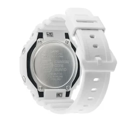 CASIO G-SHOCK Montre Classic Noir cadran blanc fond noir bracelet résine blanc Online