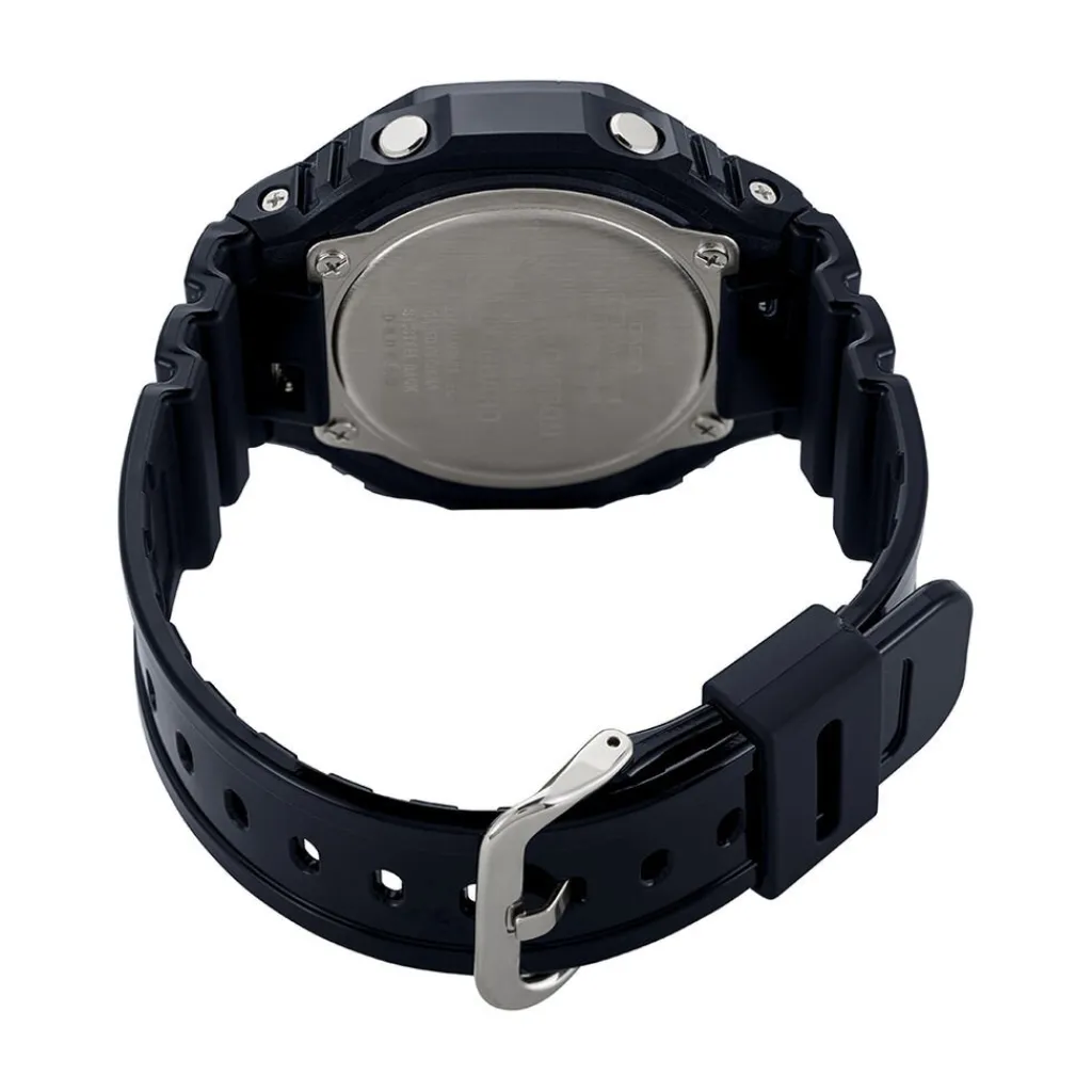 CASIO G-SHOCK Montre Doré cadran noir fond doré bracelet résine noir Outlet