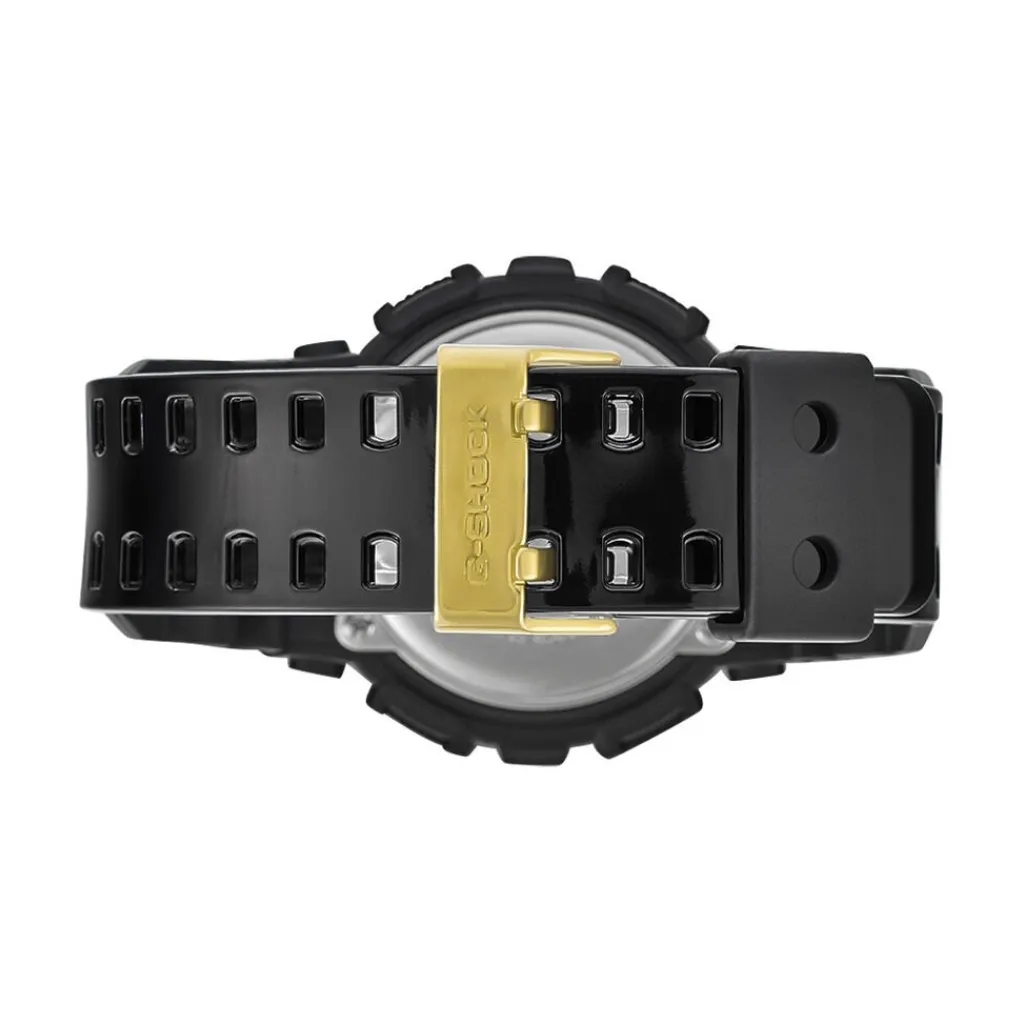 CASIO G-SHOCK Montre Gold Noir cadran noir fond noir bracelet résine noire Clearance
