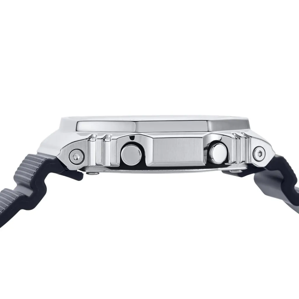 CASIO G-SHOCK Montre Gris cadran argenté bracelet résine noire Best