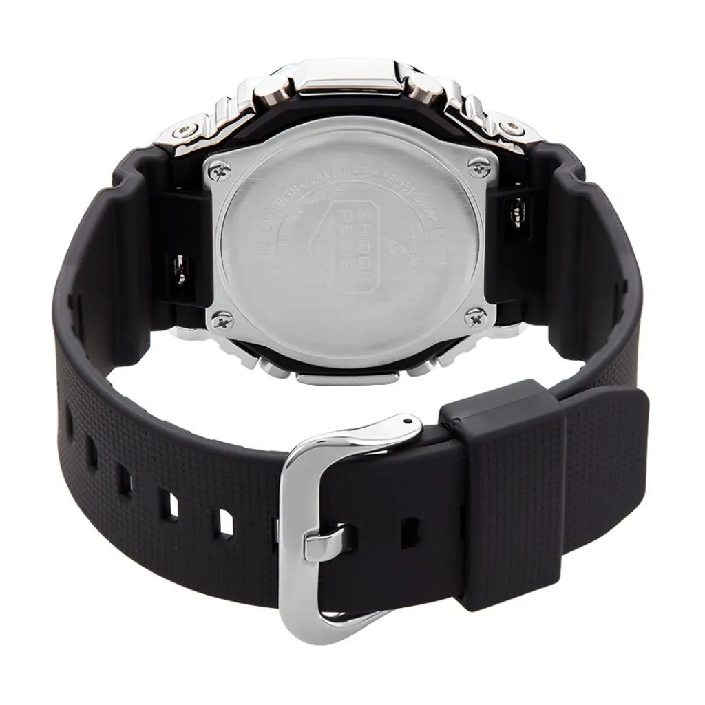 CASIO G-SHOCK Montre Gris cadran argenté bracelet résine noire Best
