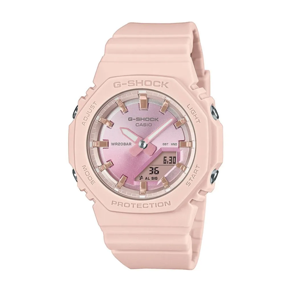 CASIO G-SHOCK Montre G-shock Classic Rose cadran rose fond rose bracelet plastique rose Discount