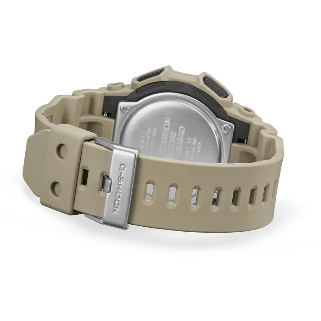 CASIO G-SHOCK Montre Noir cadran kaki fond noir bracelet résine kaki Outlet