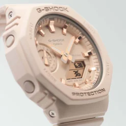 CASIO G-SHOCK Montre Rose Clair cadran rose fond rose bracelet résine rose Outlet