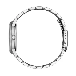 CITIZEN Montre Classic Elegant Noir cadran argenté fond noir bracelet acier argenté