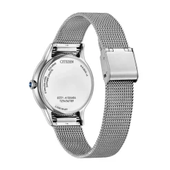 CITIZEN Montre L Nacre Blanche cadran argenté fond nacre blanche bracelet acier argenté New
