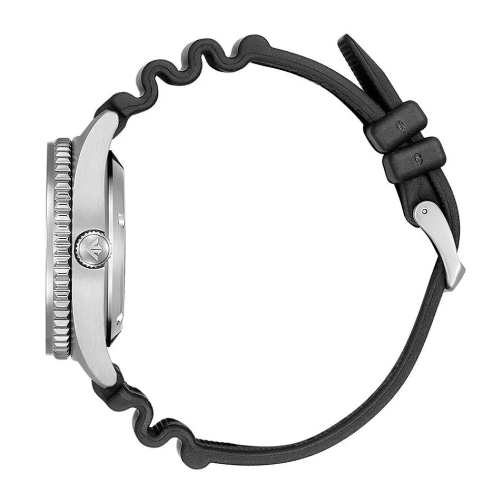 CITIZEN Montre Promaster Marine Auto Orange cadran argenté fond orange bracelet caoutchouc noir Outlet