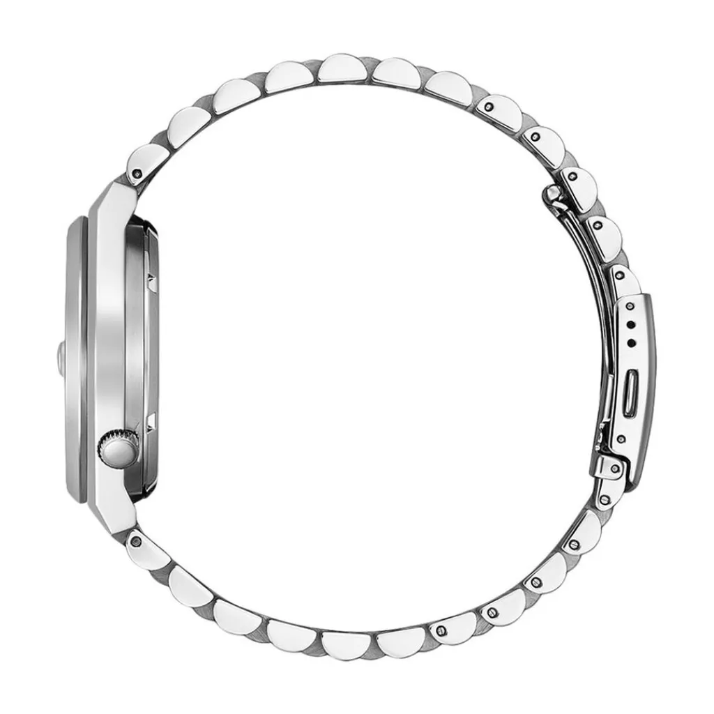 CITIZEN Montre Tsuyosa Nj0151 Bleu cadran argenté fond bleu bracelet acier argenté Best