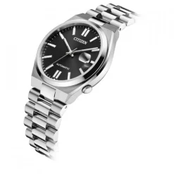 CITIZEN Montre Tsuyosa Nj0150 Noir cadran argenté fond noir bracelet acier argenté Clearance