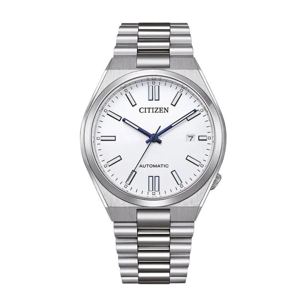 CITIZEN Montre Tsuyosa Nj0159 Blanc cadran argenté fond blanc bracelet acier argenté Online