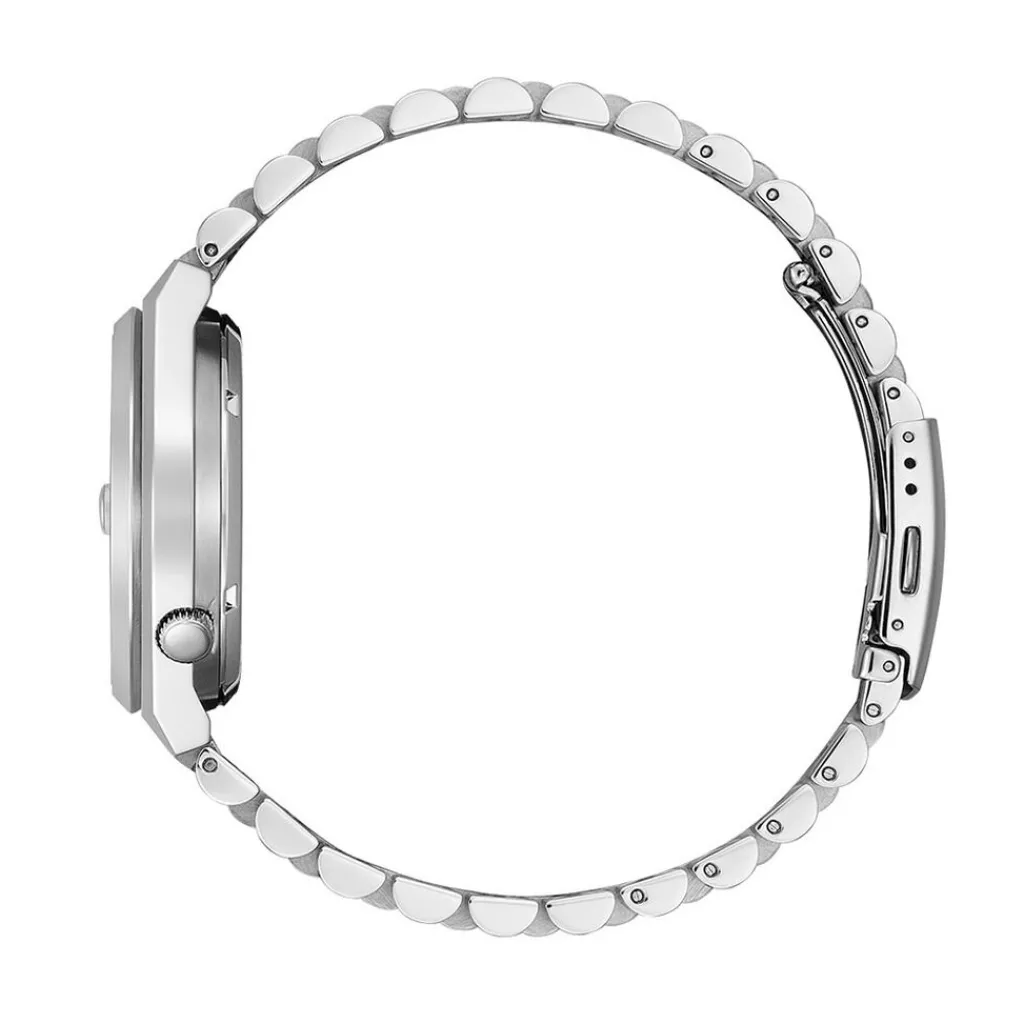 CITIZEN Montre Tsuyosa Nj0150 Vert cadran argenté fond vert bracelet acier argenté Best