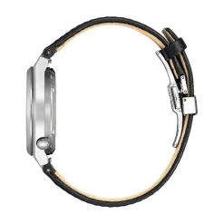 CITIZEN Montre Tsuyosa Nk5010 Gris cadran argenté fond gris bracelet cuir de veau noir Clearance