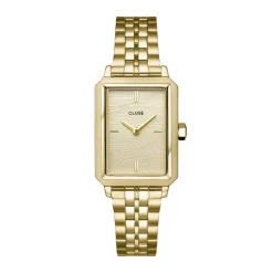 CLUSE Montre Fluette Doré cadran doré fond doré bracelet acier doré Best