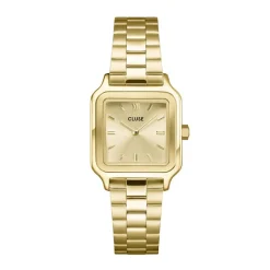 CLUSE Montre Gracieuse Petite Champagne cadran doré fond champagne bracelet acier doré Best