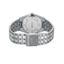 CLUSE Montre Retro 70's Vert cadran argenté fond vert bracelet acier argenté Best