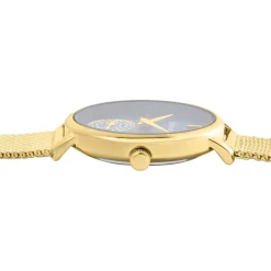 CODHOR Montre Amele Bleu cadran doré fond bleu bracelet acier doré Hot