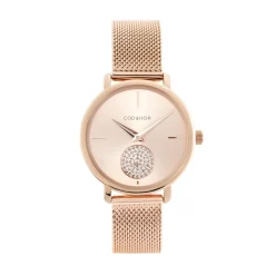 CODHOR Montre Amele Dore Rose cadran doré rose fond doré rose bracelet acier doré rose Best
