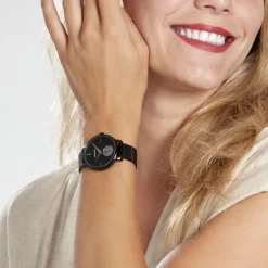 CODHOR Montre Amele Noir cadran noir fond noir bracelet acier noir Online